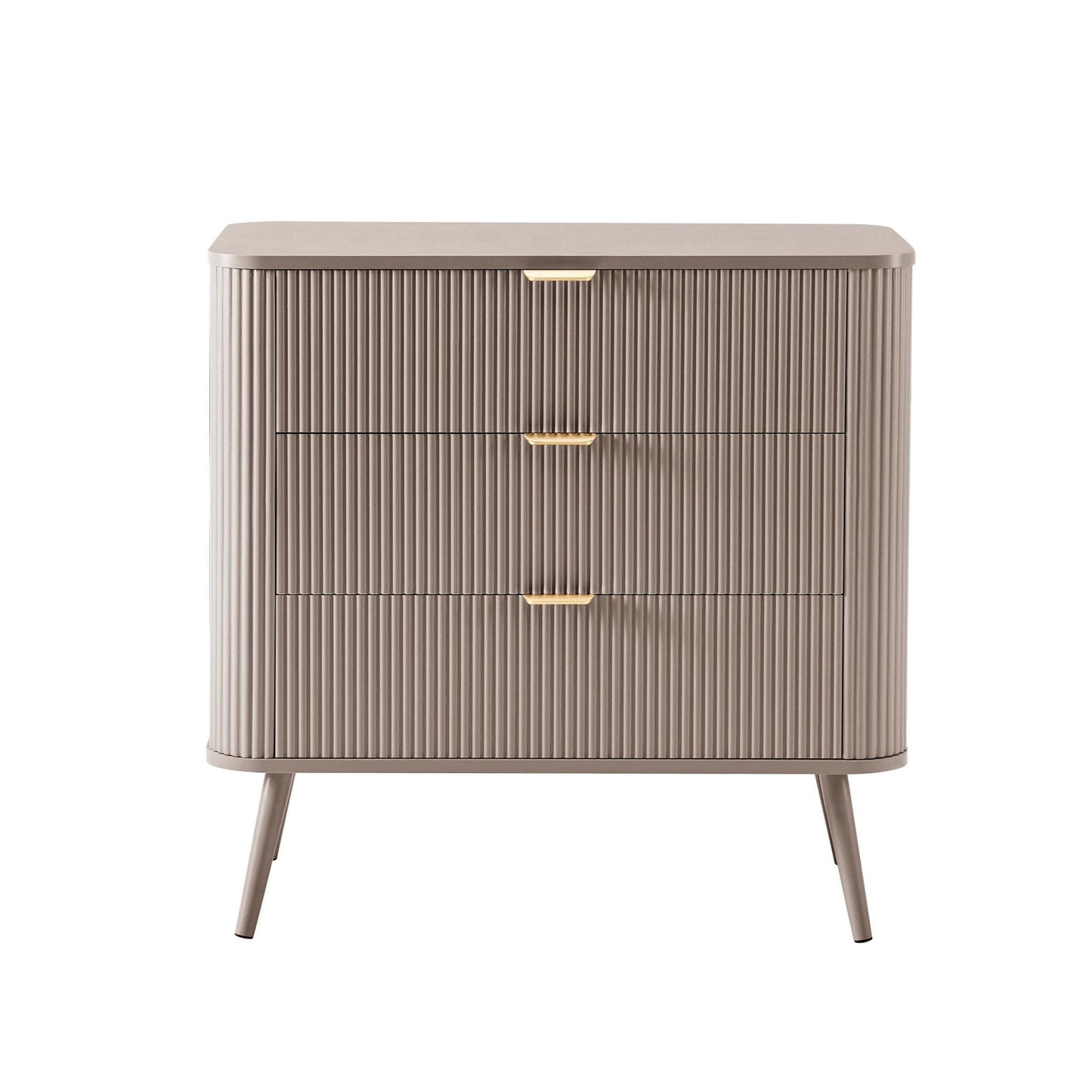 DUS-CC2-06591 Grade-B Dusk Hattie 3 Drawer Small Chest - Taupe RRP £189.00