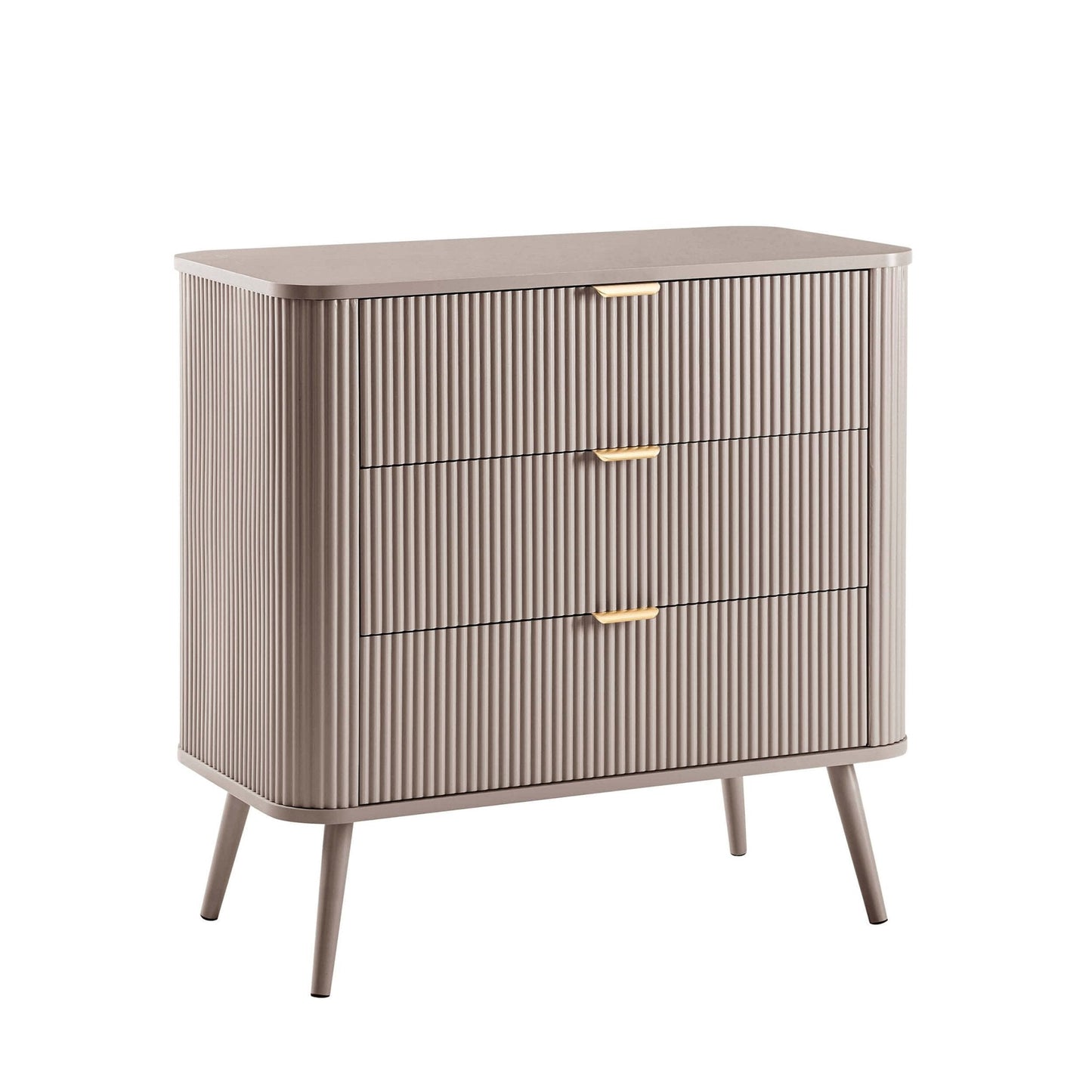 DUS-CC2-06591 Grade-B Dusk Hattie 3 Drawer Small Chest - Taupe RRP £189.00