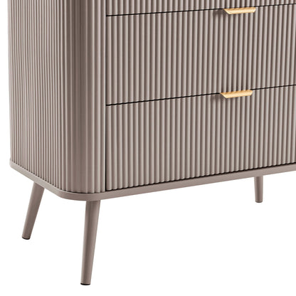DUS-CC2-06591 Grade-B Dusk Hattie 3 Drawer Small Chest - Taupe RRP £189.00