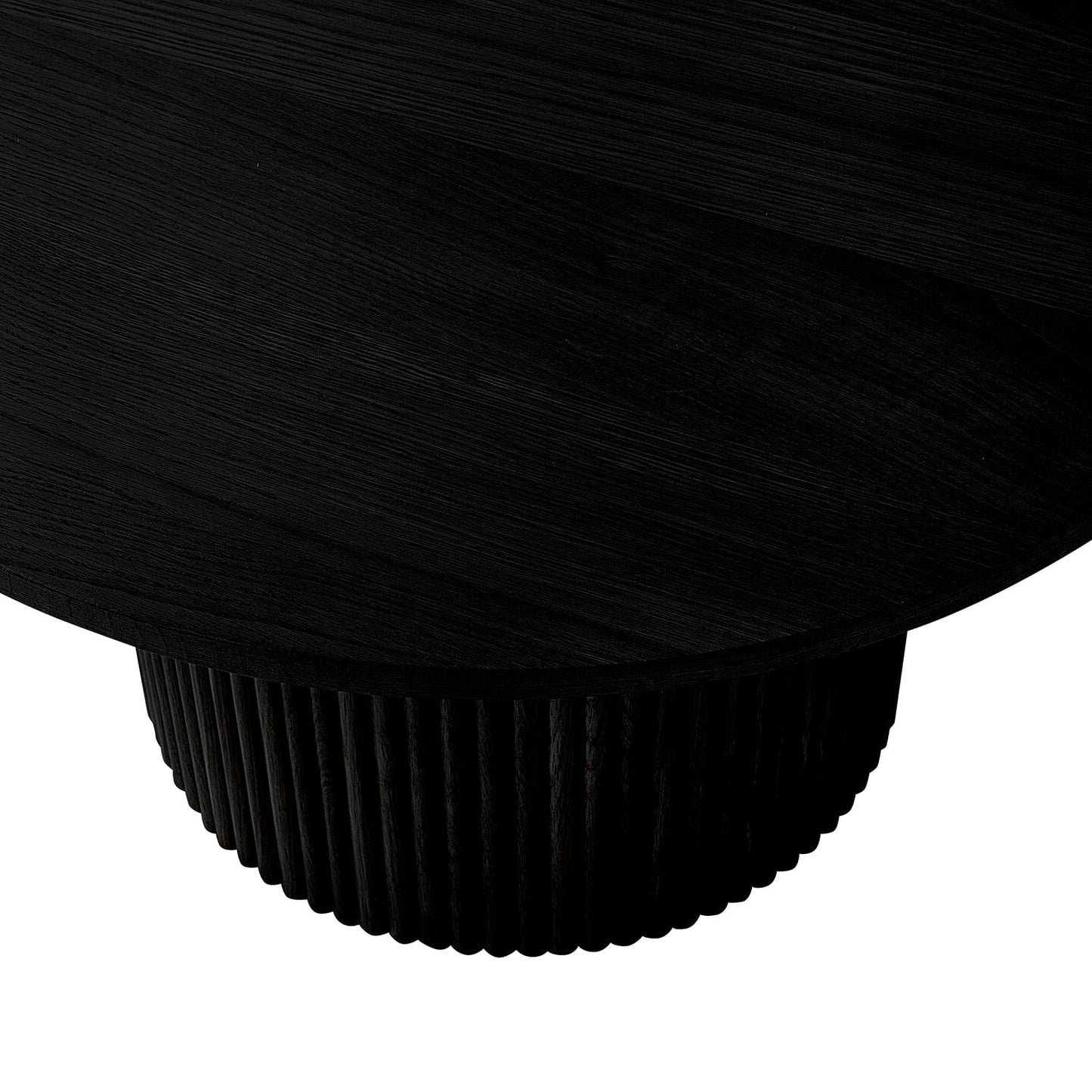 DUS-CC2-06507 Grade-B Dusk Hattie Round Pedestal Coffee Table - Black RRP £189.00