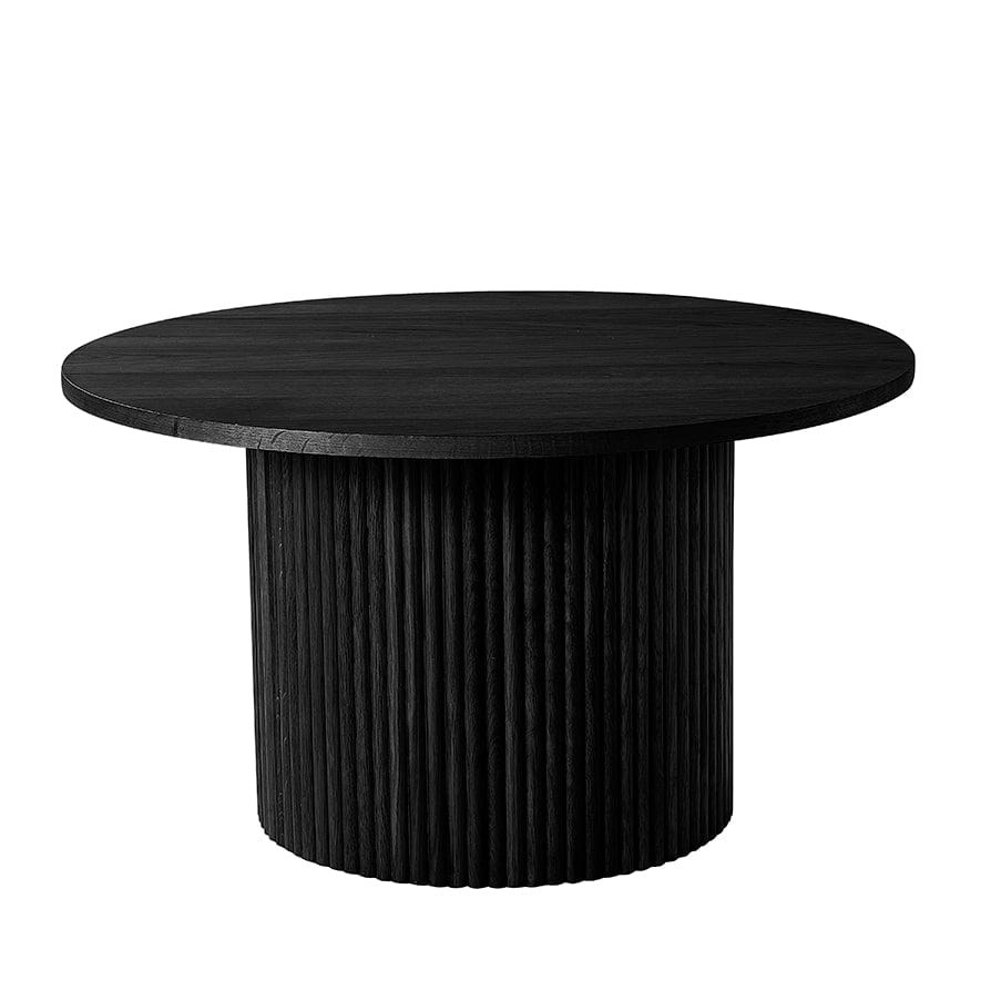 DUS-CC2-06507 Grade-B Dusk Hattie Round Pedestal Coffee Table - Black RRP £189.00