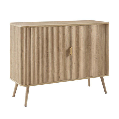 DUS-CC2-05210 Grade-B Dusk Hattie 2 Door Sideboard - Light Wood RRP £229.00