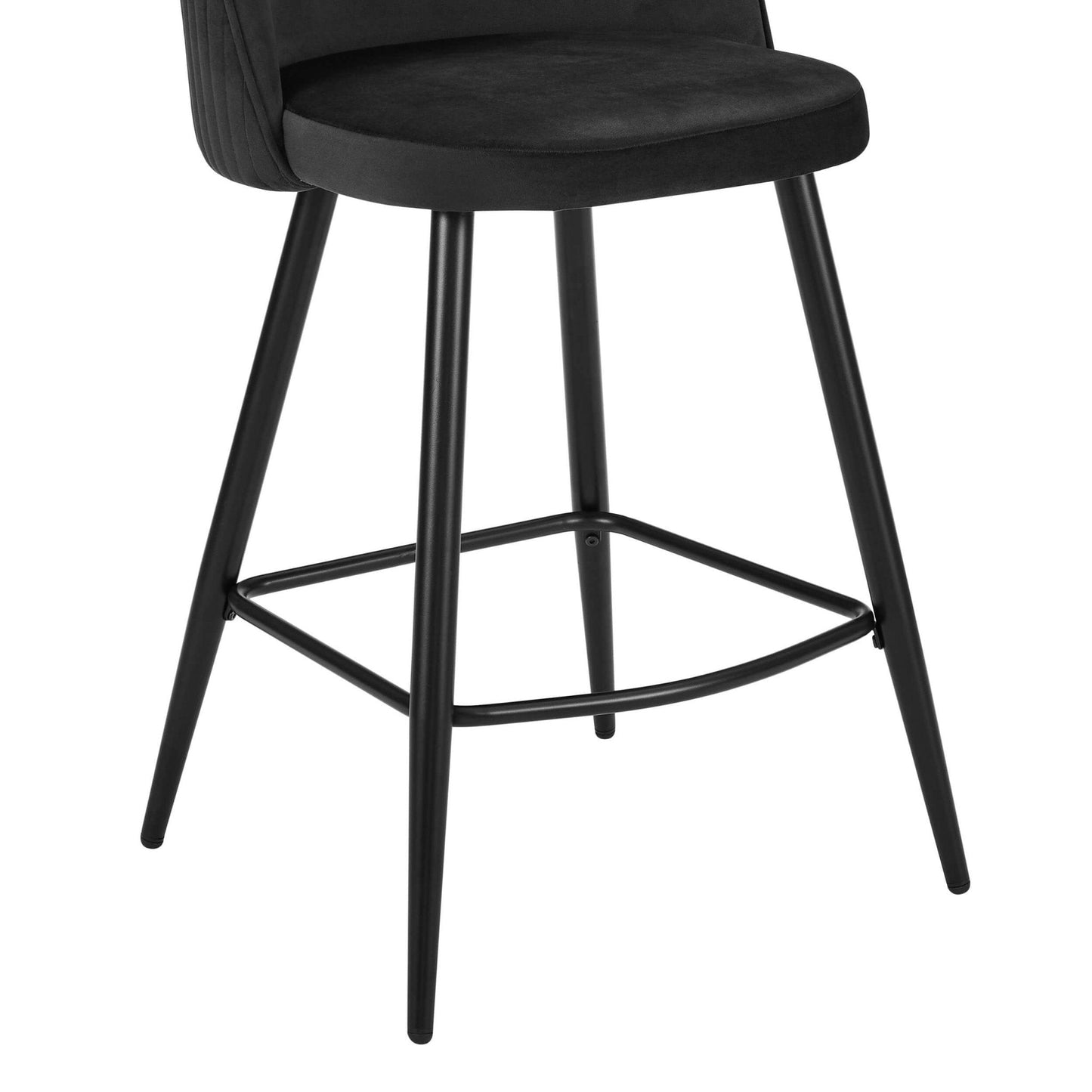 DUS-CC2-00017 Grade-B Dusk Hattie Set of 2 Barstools - Black RRP £159.00