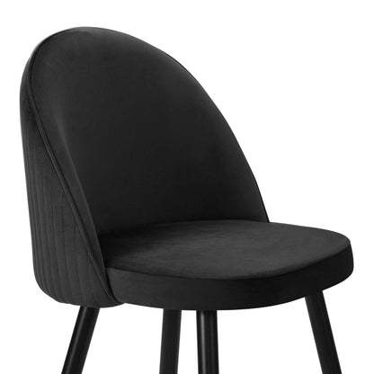 DUS-CC2-00017 Grade-B Dusk Hattie Set of 2 Barstools - Black RRP £159.00