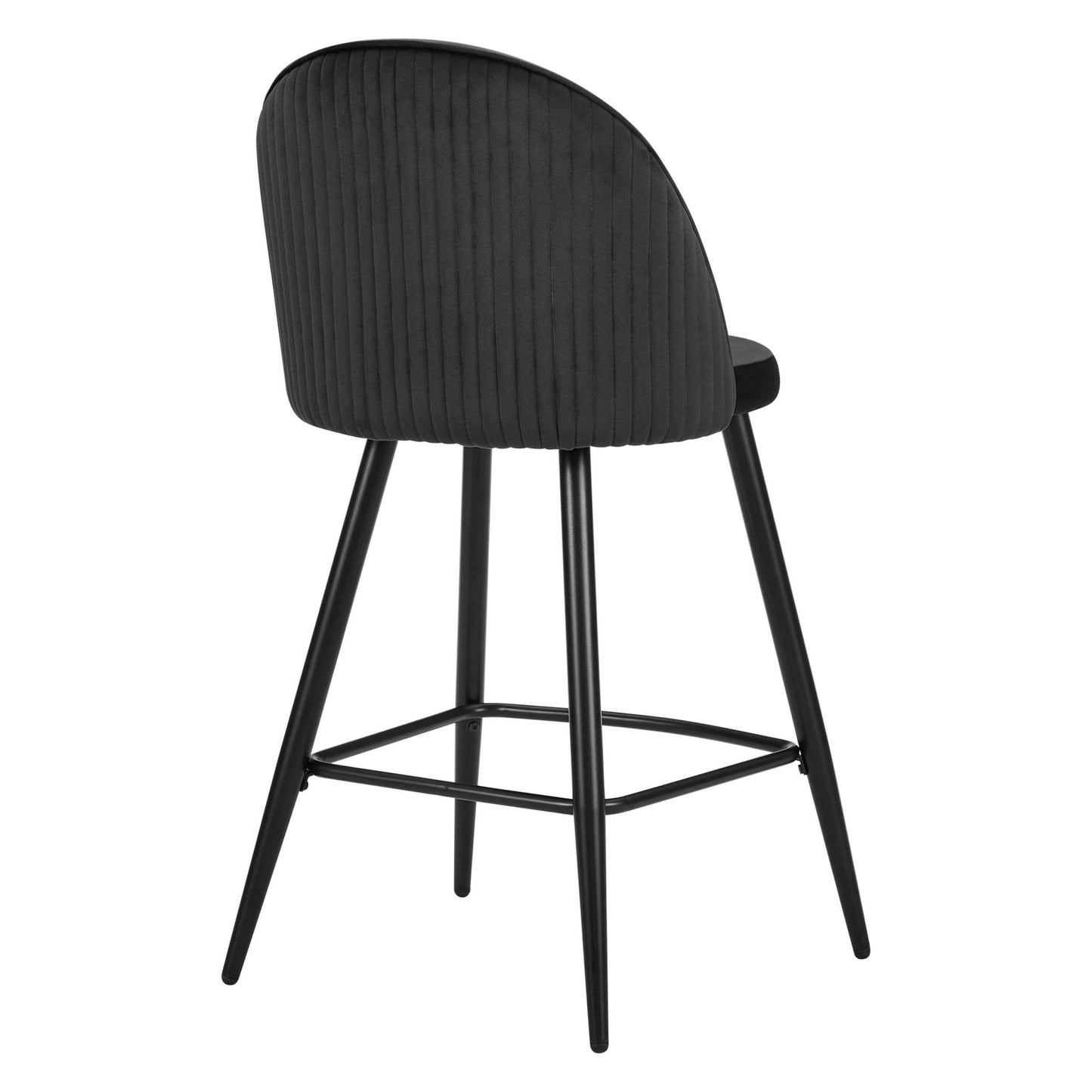DUS-CC2-00017 Grade-B Dusk Hattie Set of 2 Barstools - Black RRP £159.00