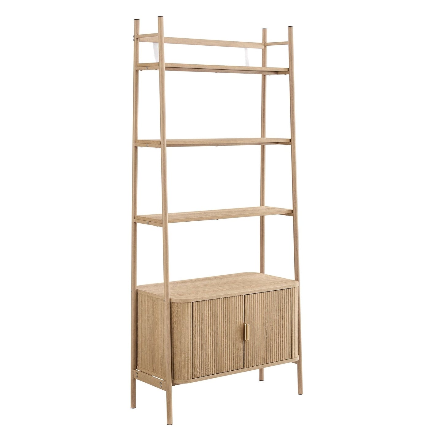 DUS-CC2-04062 Grade-B Dusk Hattie Shelving Unit - Light Wood RRP £249.00