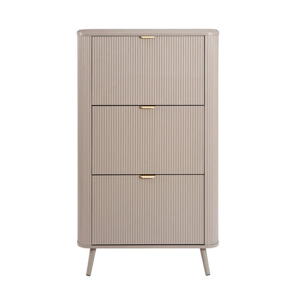 DUS-CC2-05909 Grade-B Dusk Hattie Shoe Cabinet - Taupe RRP £199.00