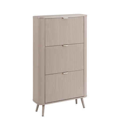 DUS-CC2-05909 Grade-B Dusk Hattie Shoe Cabinet - Taupe RRP £199.00