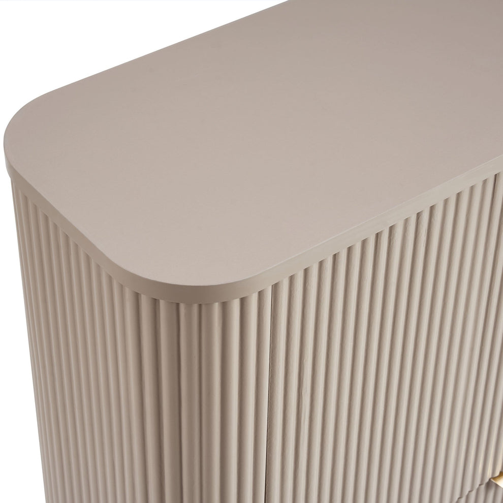 DUS-CC2-05909 Grade-B Dusk Hattie Shoe Cabinet - Taupe RRP £199.00