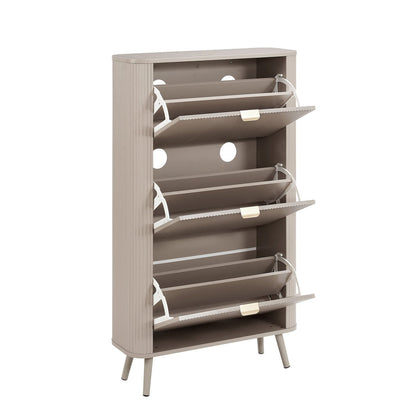 DUS-CC2-05909 Grade-B Dusk Hattie Shoe Cabinet - Taupe RRP £199.00