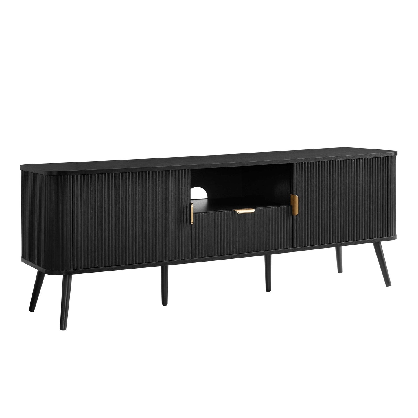 DUS-CC2-05000 Grade-C3 Dusk Hattie TV Unit for TVs up to 65" - Black RRP £219.00
