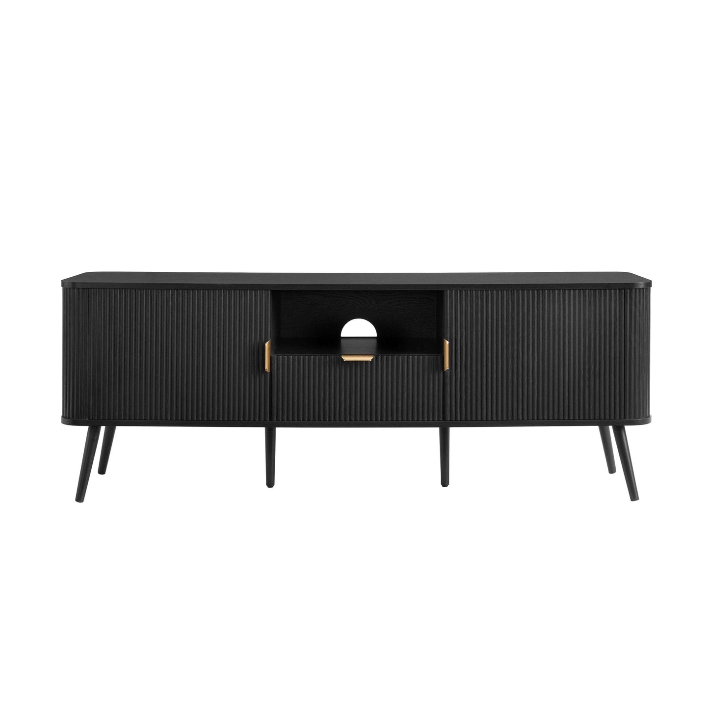 DUS-CC2-05000 Grade-C3 Dusk Hattie TV Unit for TVs up to 65" - Black RRP £219.00