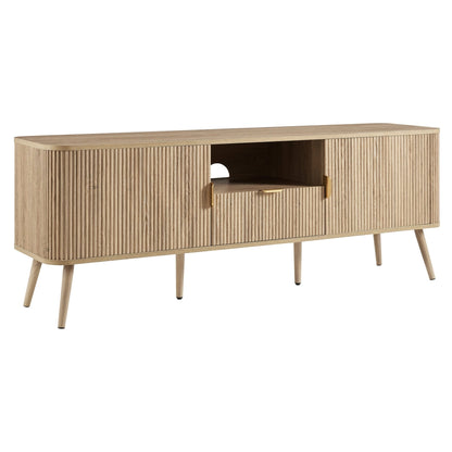 DUS-CC2-04841 Grade-B Dusk Hattie TV Unit - Light Wood RRP £249.00