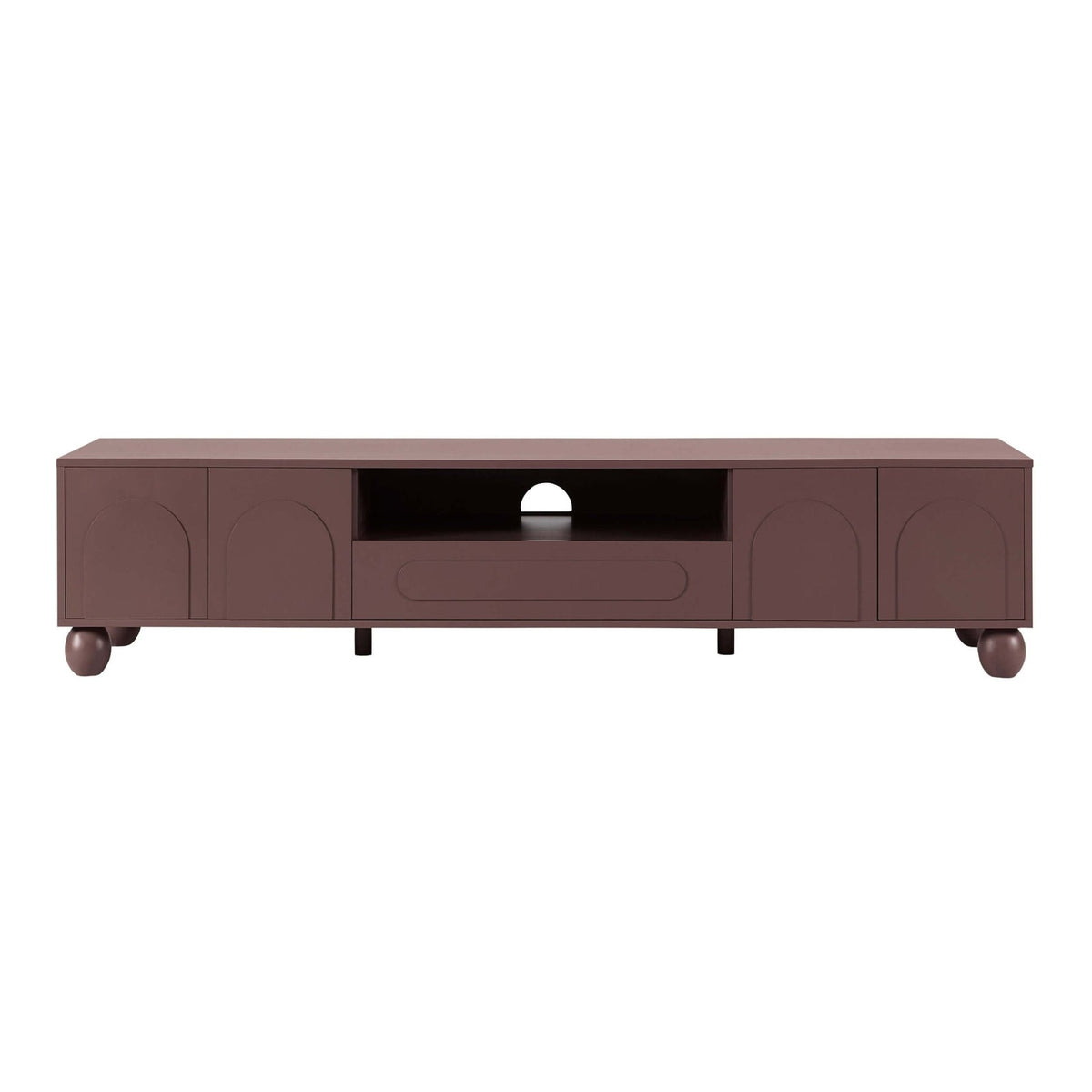 DUS-CC2-06087 Grade-B Dusk Rachel Arch Front Tv Unit for TVs up to 75" - Mocha RRP £189.00