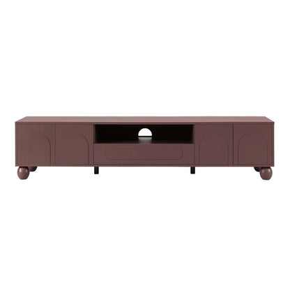 DUS-CC2-06087 Grade-B Dusk Rachel Arch Front Tv Unit for TVs up to 75" - Mocha RRP £189.00