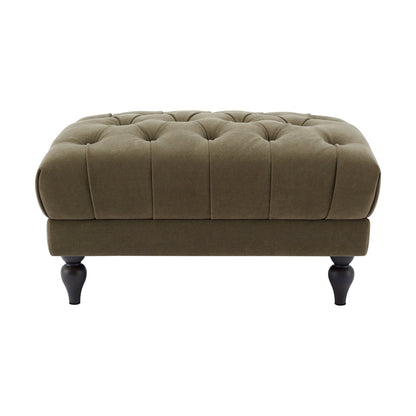 DUS-CC2-06206 Grade-B Dusk Hebden Pouffe - Olive Green RRP £179.00