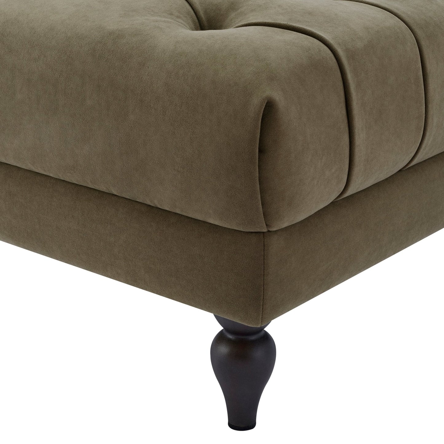 DUS-CC2-06206 Grade-B Dusk Hebden Pouffe - Olive Green RRP £179.00