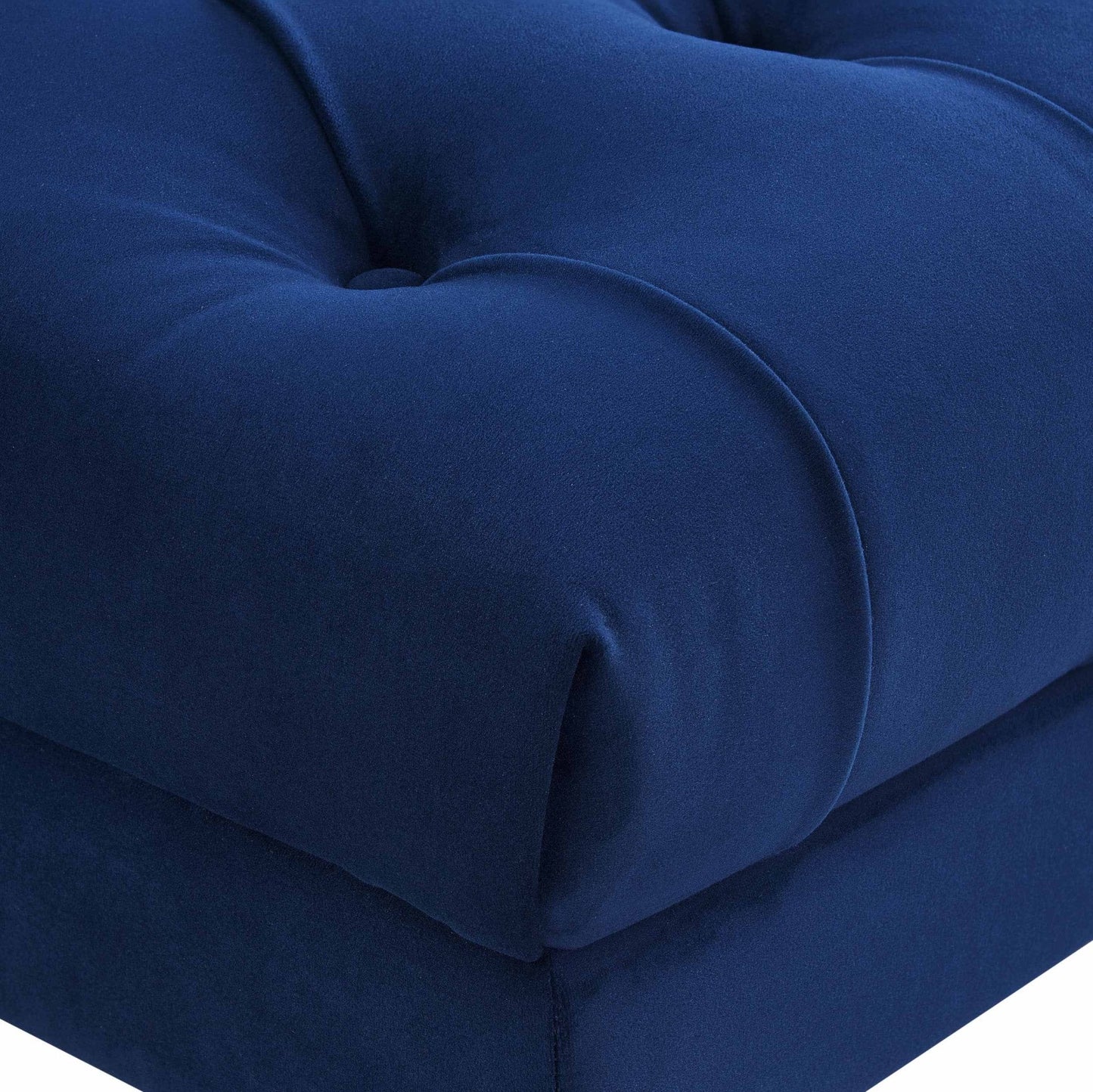 DUS-CC2-05257 Grade-B Dusk Hebden Pouffe - Royal Blue RRP £179.00
