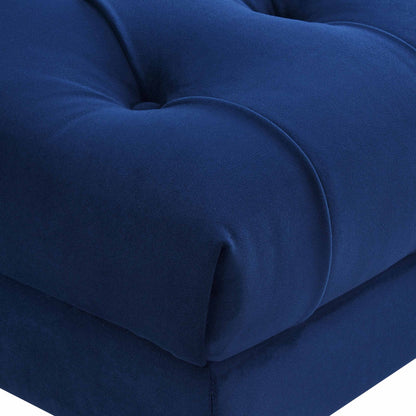 DUS-CC2-05257 Grade-B Dusk Hebden Pouffe - Royal Blue RRP £179.00