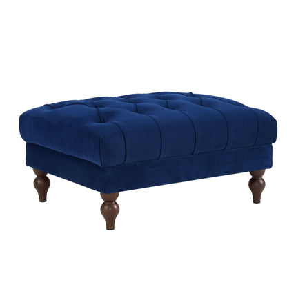 DUS-CC2-05257 Grade-B Dusk Hebden Pouffe - Royal Blue RRP £179.00