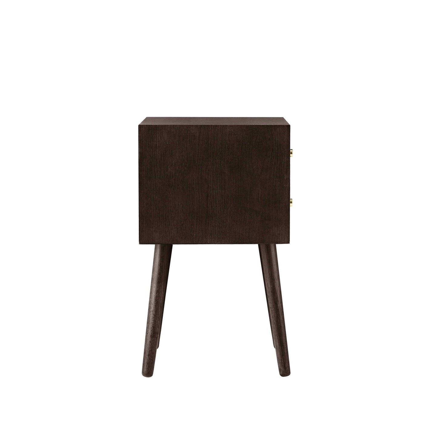 DUS-CC2-05439 Grade-B Dusk Heidi Oak 2 Drawer Bedside Table - Walnut RRP £139.00