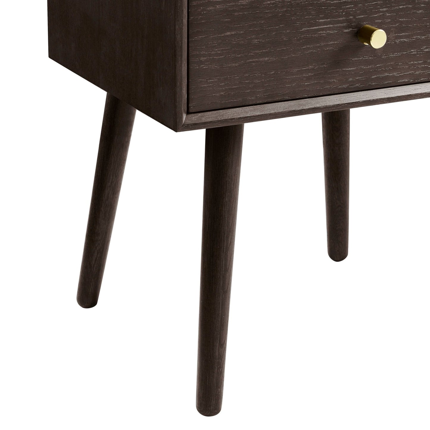 DUS-CC2-05317 Grade-B Dusk Heidi Oak 2 Drawer Bedside Table - Walnut RRP £139.00