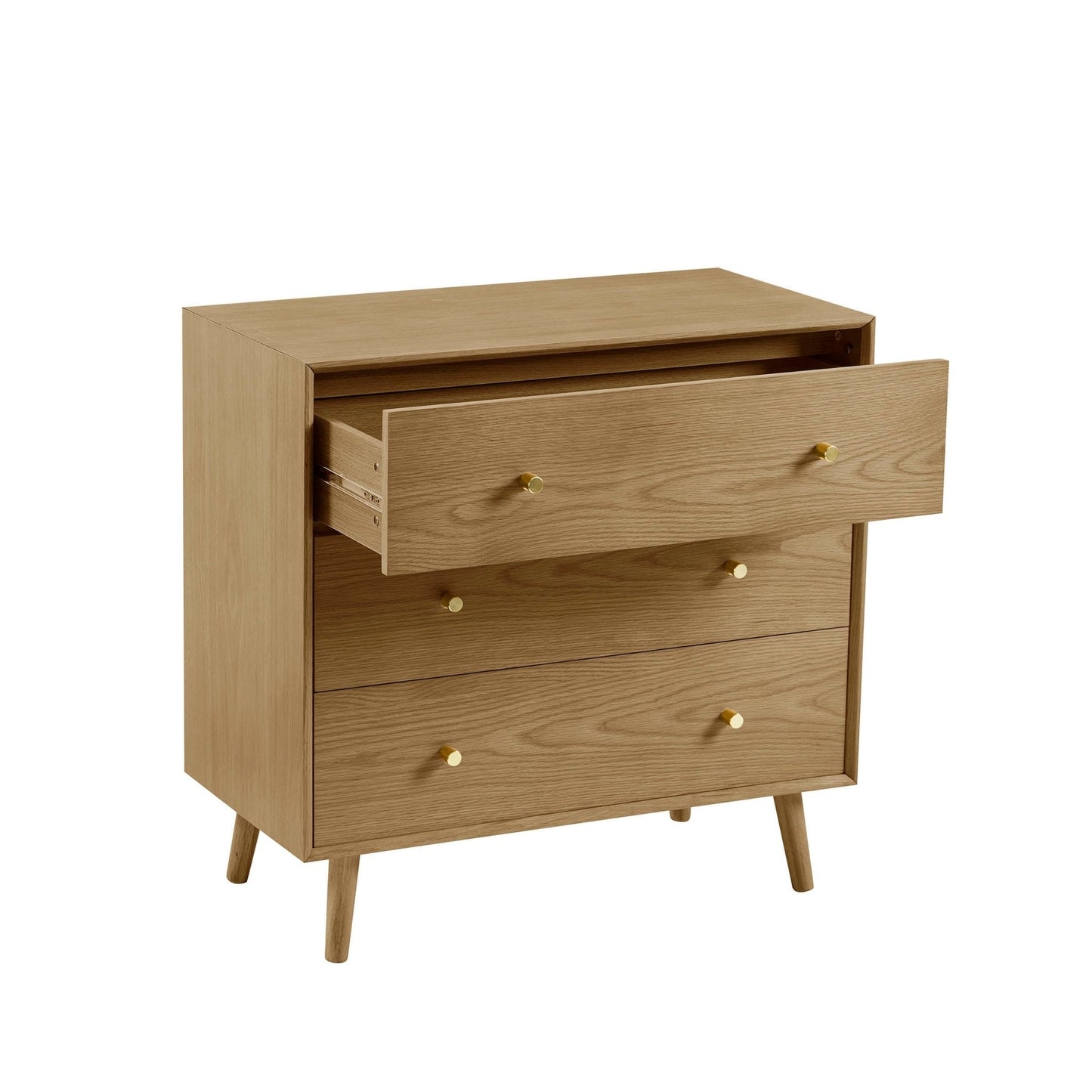 DUS-CC2-03083 Grade-C1 Dusk Heidi Oak 3 Drawer Chest - Light Wood RRP £249.00