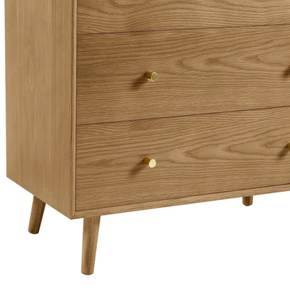 DUS-CC2-04074 Grade-B Dusk Heidi Oak 3 Drawer Chest - Light Wood RRP £249.00