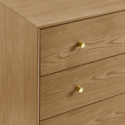 DUS-CC2-04074 Grade-B Dusk Heidi Oak 3 Drawer Chest - Light Wood RRP £249.00