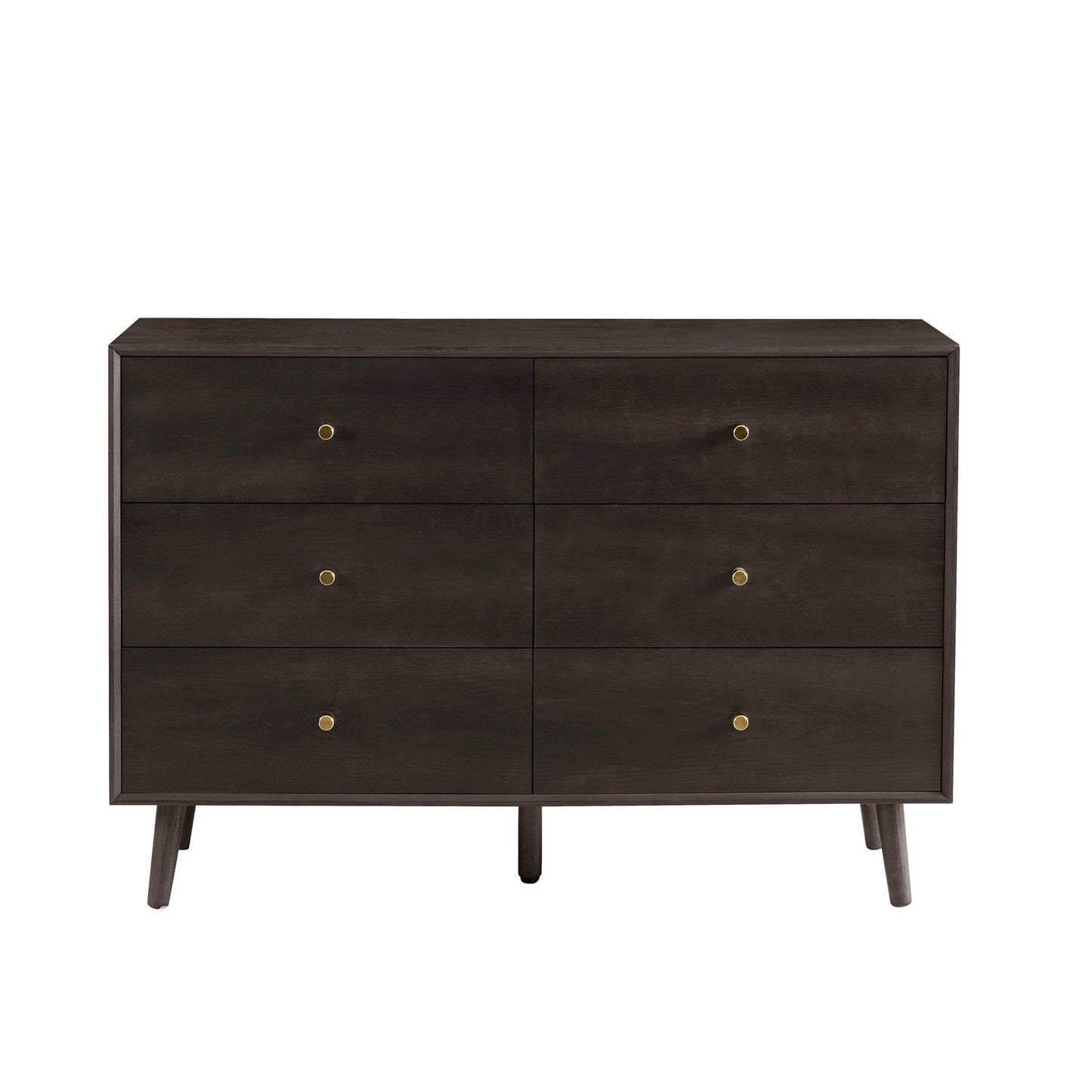 DUS-CC2-05441 Grade-B Dusk Heidi Oak 6 Drawer Chest - Walnut RRP £319.00