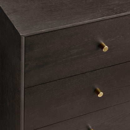DUS-CC2-05441 Grade-B Dusk Heidi Oak 6 Drawer Chest - Walnut RRP £319.00