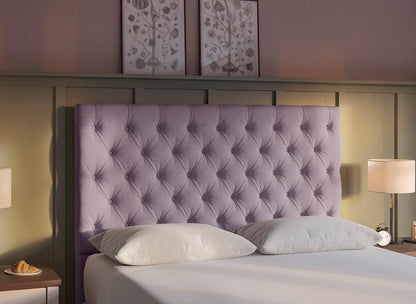 Dreams Flaxby Grade B Harrogate Violet & Woven King Size Full Height Headboard RRP £819