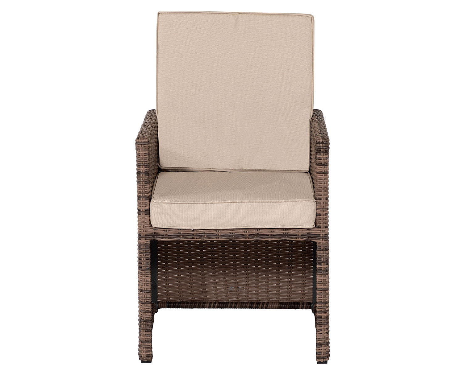 Rattan Grade A Direct Barcelona Truffle Garden Cube Chair & Footstools Set of 2 RRP £565