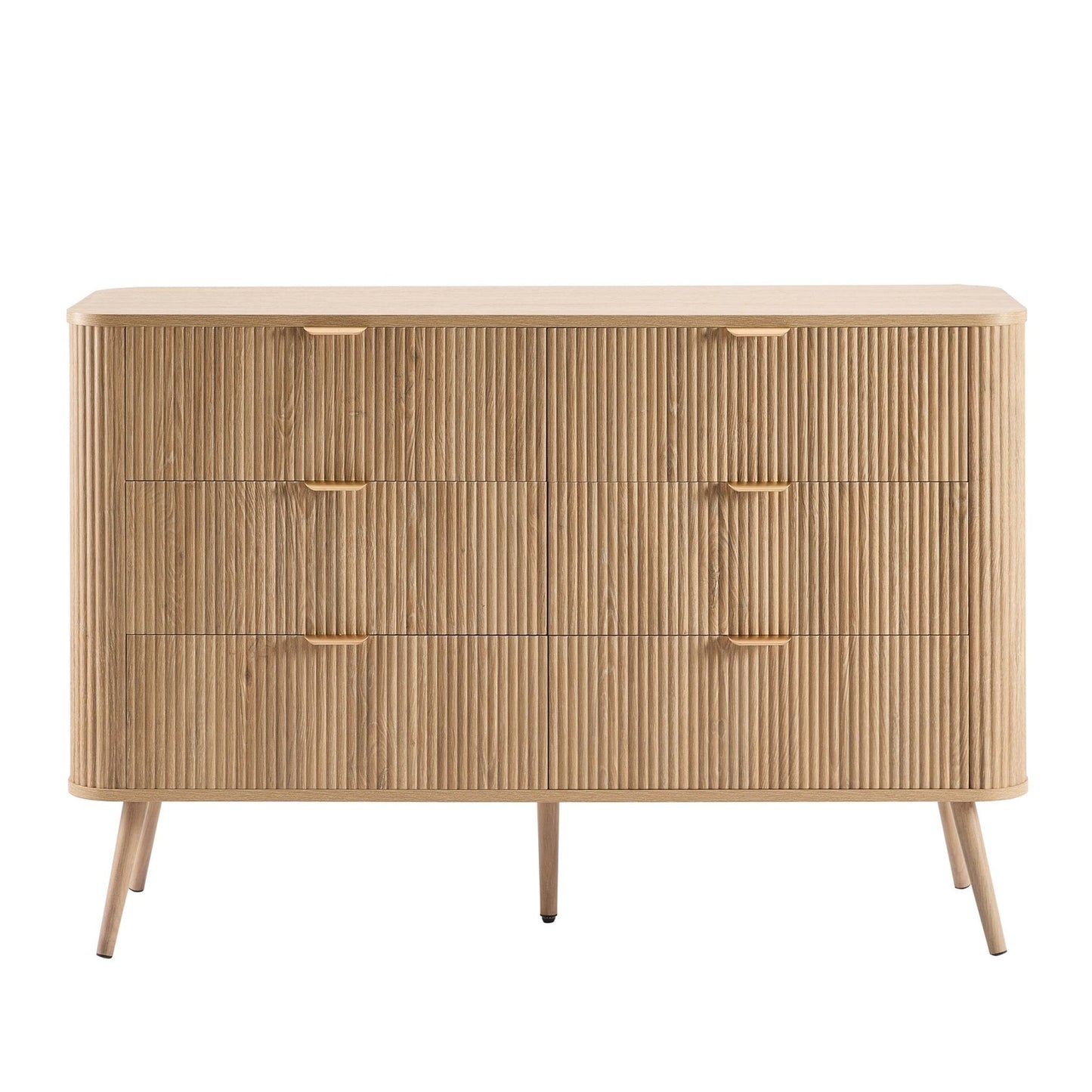 Dusk Grade B Hattie Light Wood 6 Drawer Large Chest of Drawers RRP £279