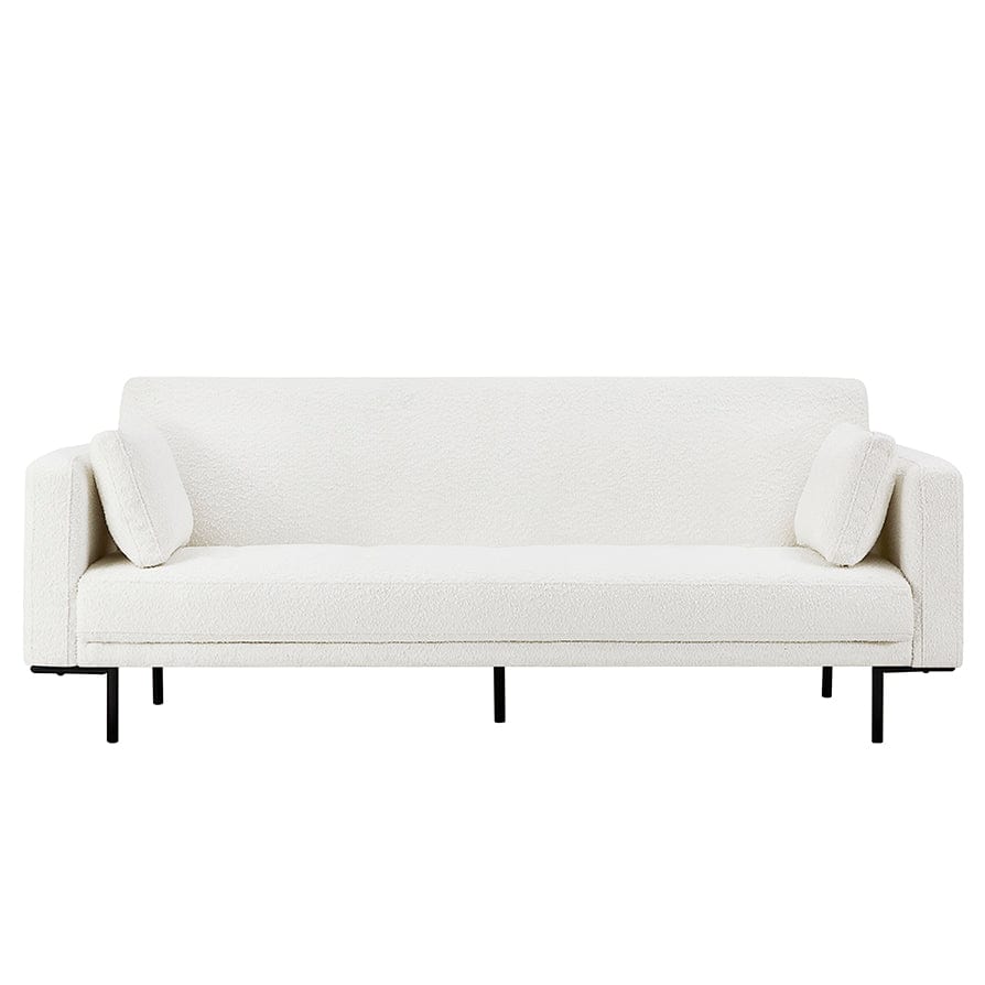 DUS-CC2-01362 Grade-C3 Dusk Hudson Bouclé Click Clack Sofa Bed Off White RRP £339.00