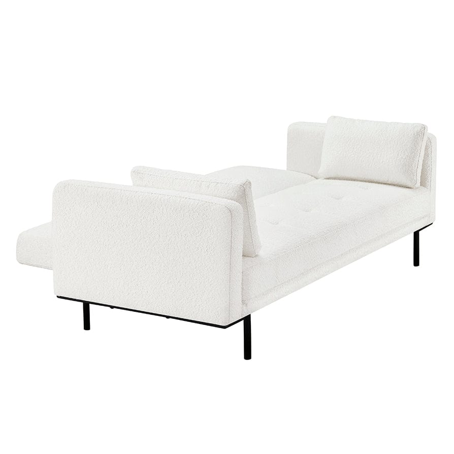 DUS-CC2-01363 Grade-C2 Dusk Hudson Bouclé Click Clack Sofa Bed Off White RRP £339.00