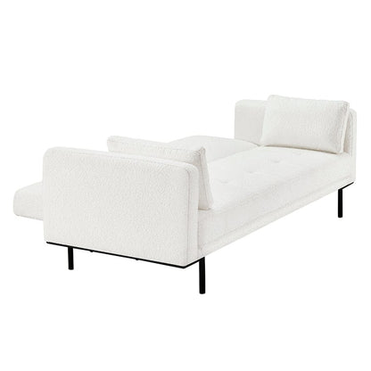 DUS-CC2-01363 Grade-C2 Dusk Hudson Bouclé Click Clack Sofa Bed Off White RRP £339.00