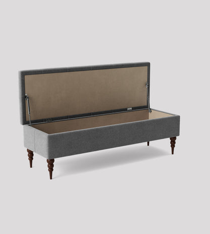 SWO-CCG-03170 Grade-B Swoon Plymouth Ottoman in Pepper Smart Wool RRP £469.00