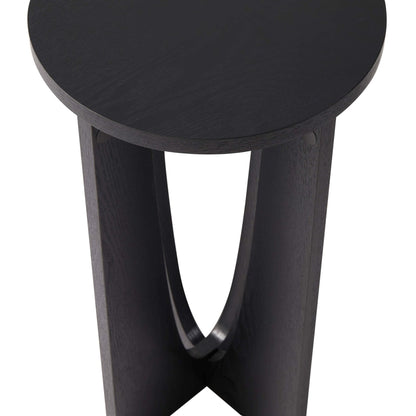 DUS-CC2-06939 Grade-B Dusk Lana Round Side Table - Black RRP £49.00