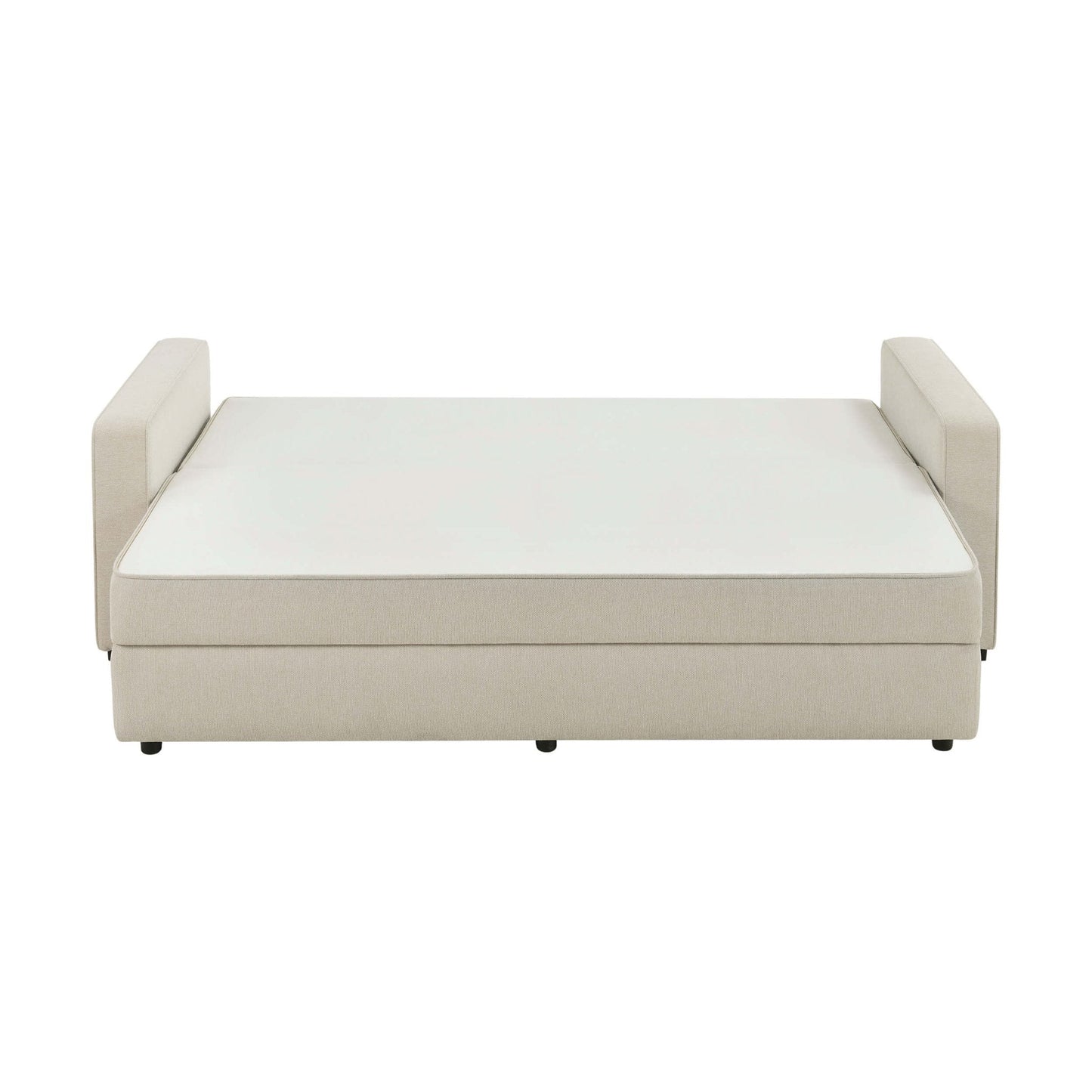 Dusk Soho Grade B Beige Linen Look 2.5 Seater Sofa Bed RRP £799