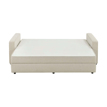 Dusk Soho Grade B Beige Linen Look 2.5 Seater Sofa Bed RRP £799