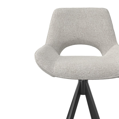 CCG-STO-00764 Grade-C0 In Haus Modulax Matera Mikah Perlino Fabric Set of 2 Swivel Bar Chairs - 102cm RRP £650.00