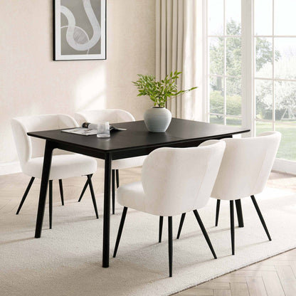 Dusk Grade B Heidi 4-8 Seater Extendable Dining Table - Black RRP £404