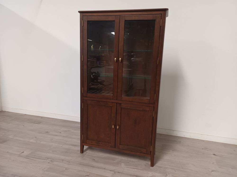 Roseland Grade B Furniture Dark Oak Display Cabinet RRP £770