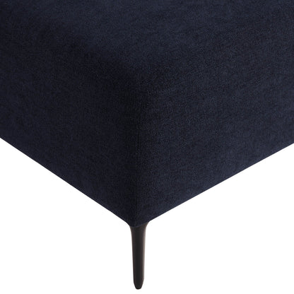 Dusk Malibu Grade B henille Navy Pouffe RRP £199.00
