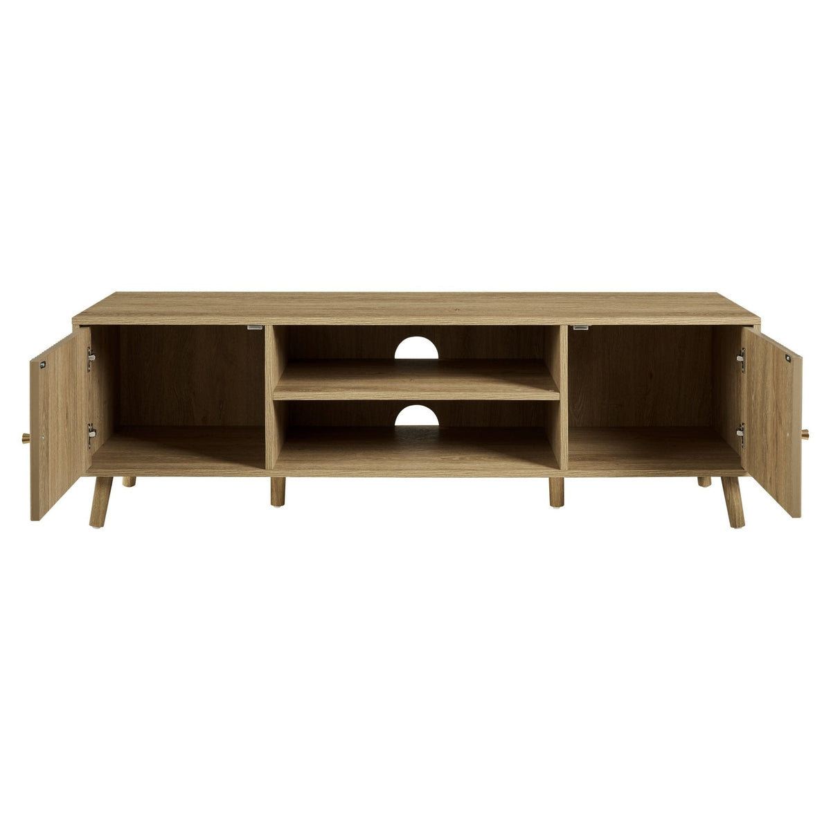 Dusk Grade B Dora Light Wood TV Unit for TVs up to 60" RRP £209