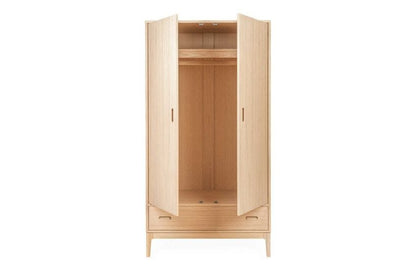 Heals Morten Grade B Washed Oak Double Wardrobe RRP £1099