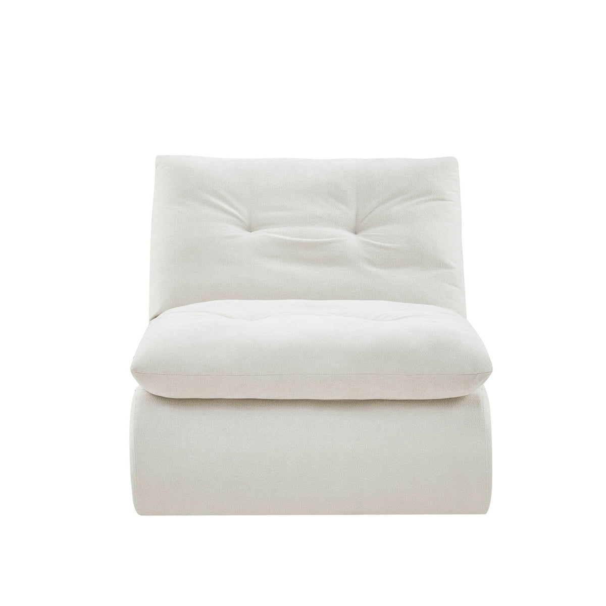 DUS-CC2-07388 Grade-B Dusk Immy Relaxed Accent Chair - Chenille Ivory RRP £189.00