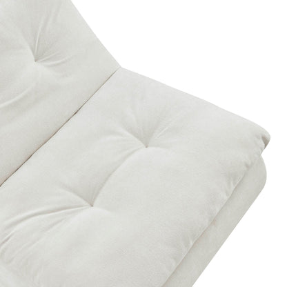 DUS-CC2-07388 Grade-B Dusk Immy Relaxed Accent Chair - Chenille Ivory RRP £189.00