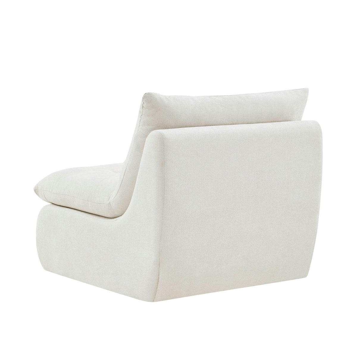 DUS-CC2-07388 Grade-B Dusk Immy Relaxed Accent Chair - Chenille Ivory RRP £189.00